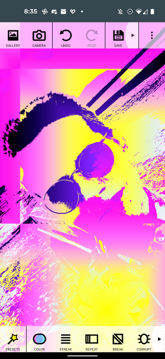 The manipulated photo