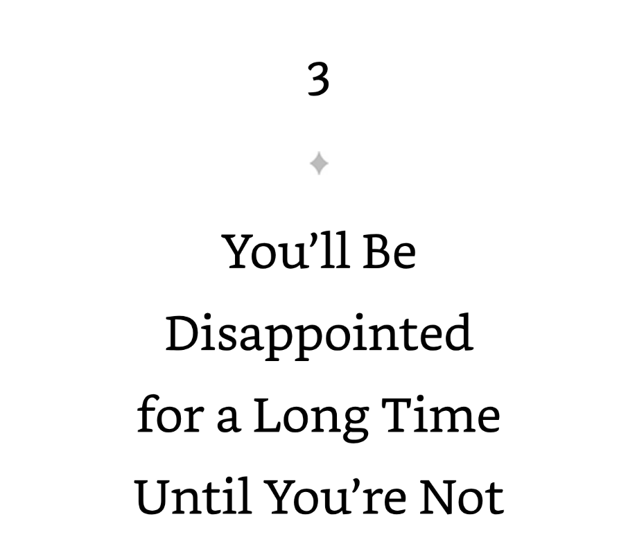 AI for Good section opener: 3, You’ll Be Disappointed for a Long Time Until You’re Not