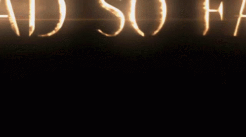Supernatural’s “The Road So Far” recap title card, glowing letters on black
