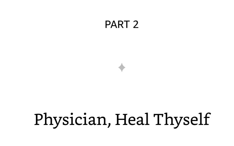 AI for Good part opener: Part 2, Physician, Heal Thyself