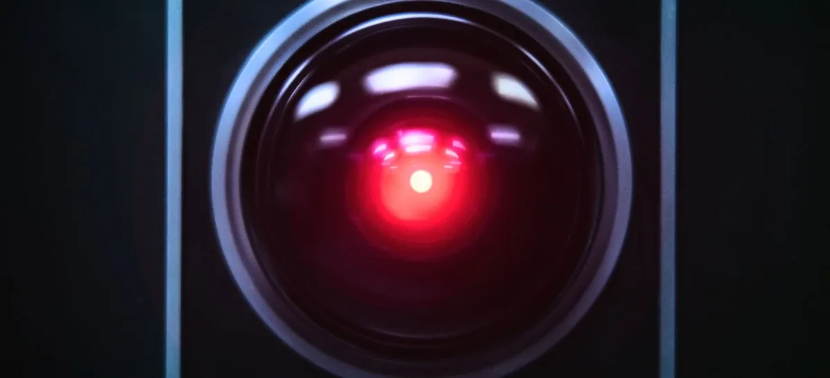 HAL 9000 — the on-screen AI we've been arguing with for fifty years